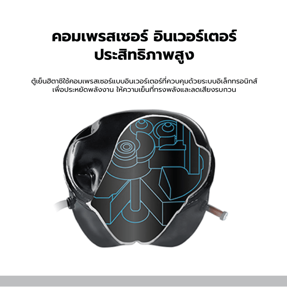 HITACHI ตู้เย็น 2 ประตู 6.4 คิว HRTN5198MXTH