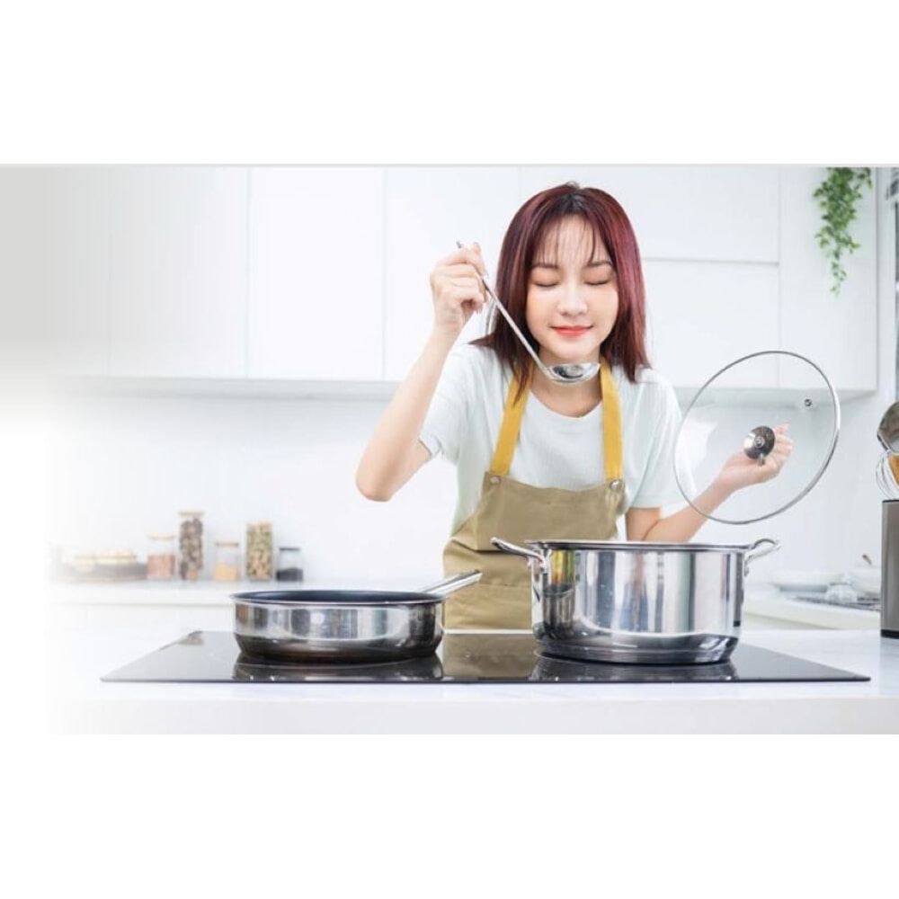 MIDEA เตาไฟฟ้าหน้ากระจกเซรามิก 4 หัวระบบสัมผัส MC-6F6005R242