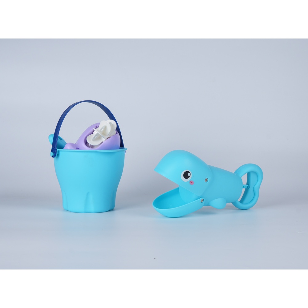 TOYS ของเล่นชุดถังชายหาดและอุปกรณ์ 8 ชิ้น รุ่น HG-1202 ขนาด 26x18x16 ซม. คละสี