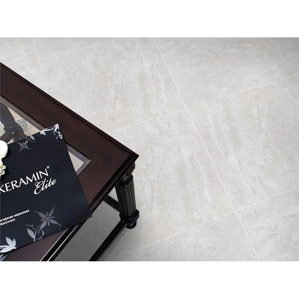 Marbella กระเบื้องพอร์ซเลน 60x60 ซม. ซเลน เลกเซ-ไลท์เกรย์ P6014 Glossy (4P) Random