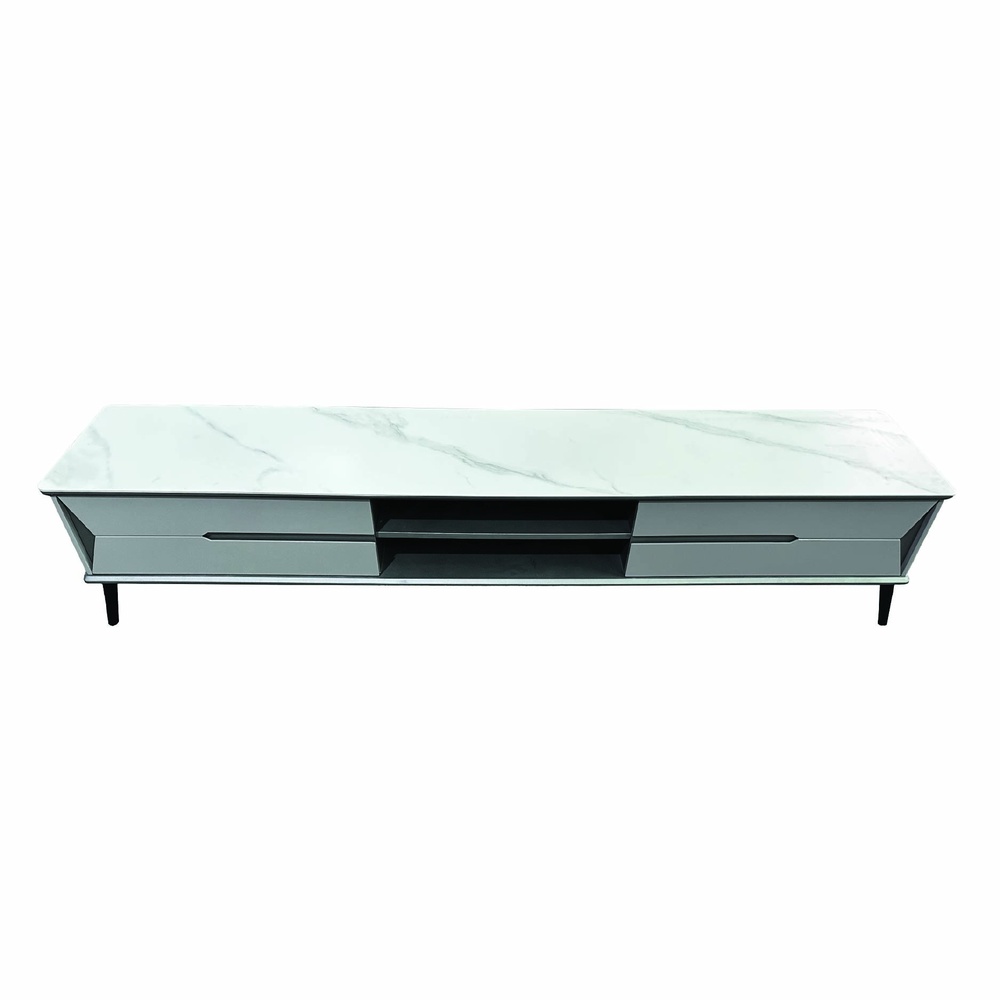 DELICATO ตู้วางทีวี รุ่น TARO ขนาด 200x40x42 ซม. สีเทาอ่อน