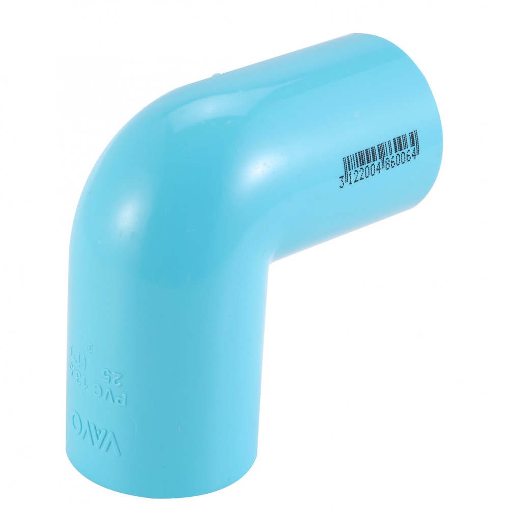 VAVO ข้องอ 90 หนา 1"(25) สีฟ้า (แพ็ค5)