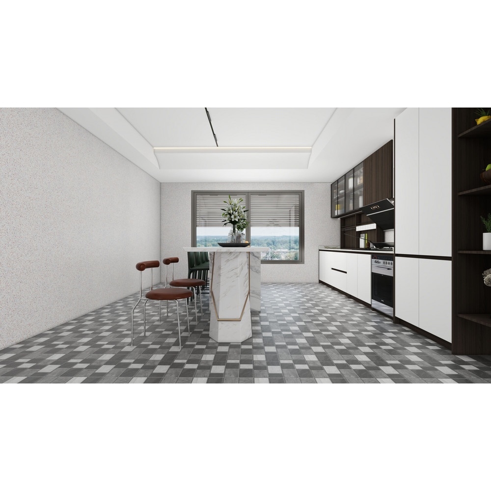 Marbella กระเบื้องเซรามิคปูพื้น 40X40 ซม. รุ่น ZY611 Matt (12P)