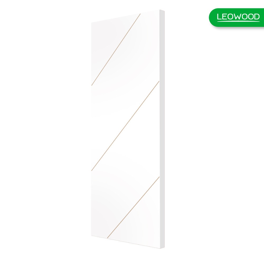 LEOWOOD ประตู DoorX Silver ลาย 1 - Pearl White 3.5x80X200 ซม.