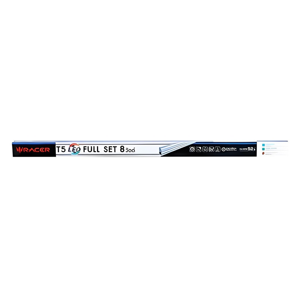 RACER ชุดรางหลอดไฟ LED T5 Full Set 8W. รุ่น 13101LLBB000170 แสงวอร์มไลท์
