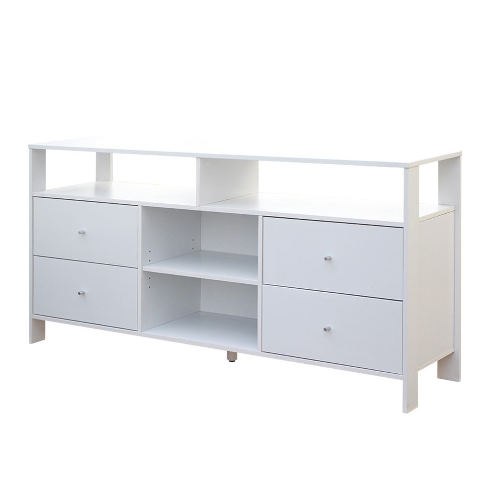 DELICATO ชั้นวางทีวี รุ่นออสติน ขนาด152.6x39x76 ซม. สีขาว