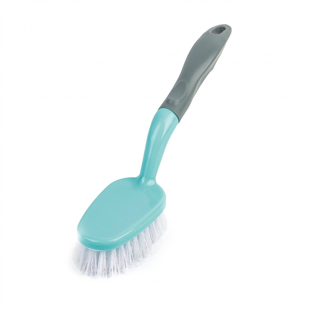ICLEAN แปรงขัดอเนกประสงค์ด้ามสั้น รุ่น GTG56938 ขนาด 3.5x5.5x26 ซม. สีเขียว-เทา