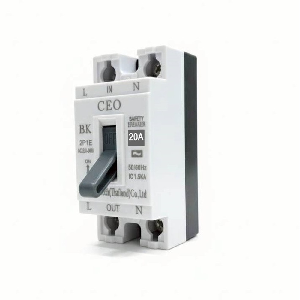 CEO เบรคเกอร์ 2P 20A รุ่น BK-20A สีดำ