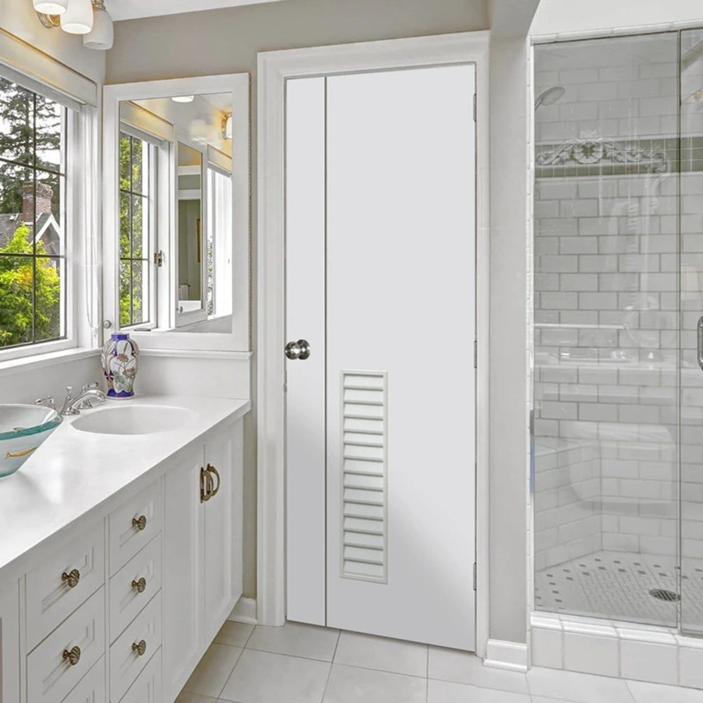 ECO-DOOR ประตูภายใน uPVC เอ็กซ์ทรูชั่น รุ่น XG3 ขนาด 70x200 ซม. สีขาว (เจาะลูกบิด)