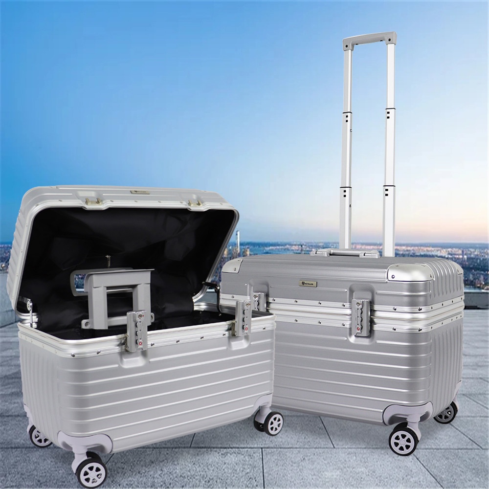 WETZLARS กระเป๋าเดินทาง ขนาด 20 นิ้ว รุ่น Nicolas-02 ขนาด 29x39x53.50 ซม. สีเงินนิบัส
