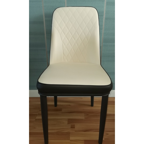 PULITO เก้าอี้ หุ้ม PU รุ่น LYS-84 ขนาด 48x45x89 ซม. สีเบจ-ดำ