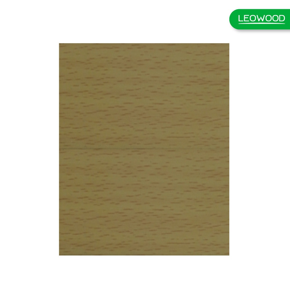 LEOWOOD บัวพื้นไม้พลาสติกพีวีซี ปิดผิวPVC -NATURAL BEECH (BEECH อ่อน 022-5) ขนาด 20x90x2000