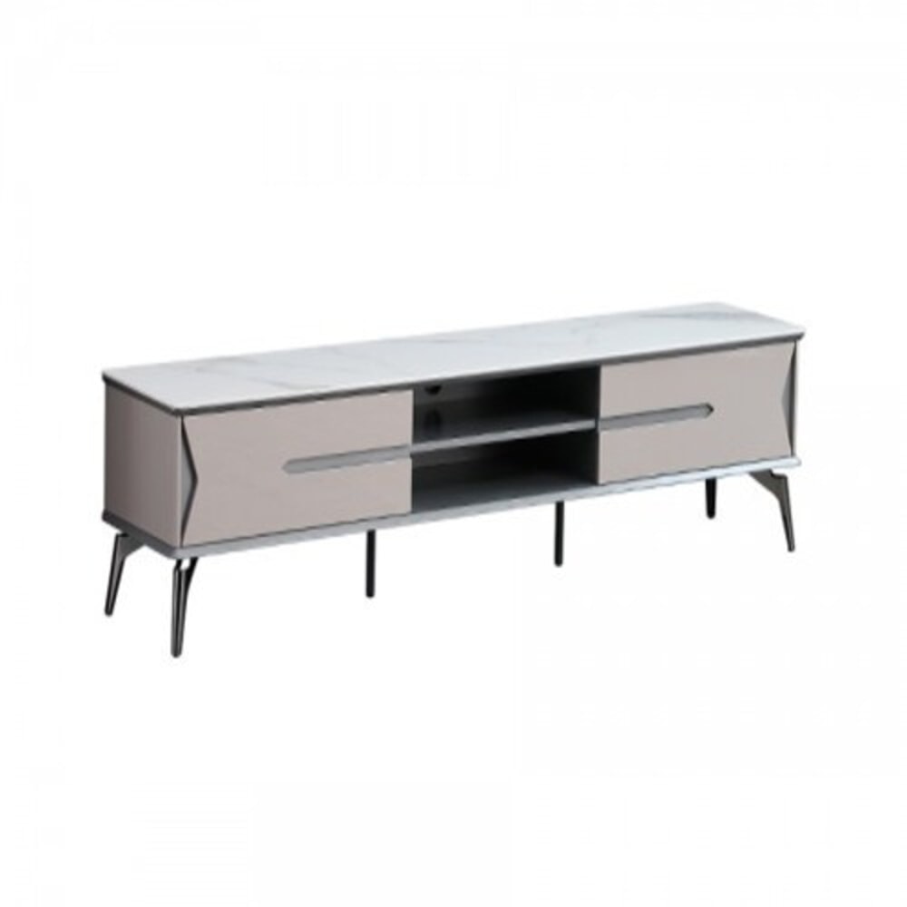 DELICATO ตู้วางทีวี รุ่น TARO ขนาด 200x40x42 ซม. สีเทาอ่อน