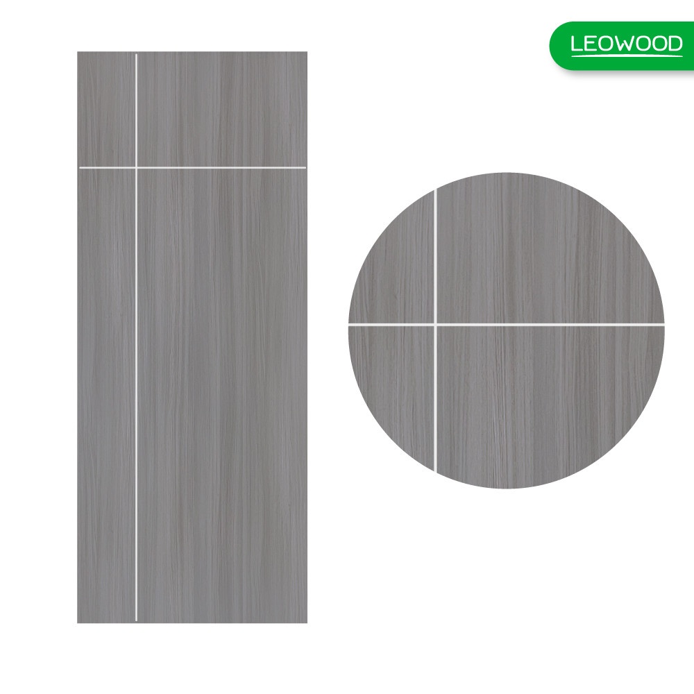 LWD ประตู UPVC ภายใน สี Light Gray ลาย 63 ขนาด 3.5x90x200 ซม.