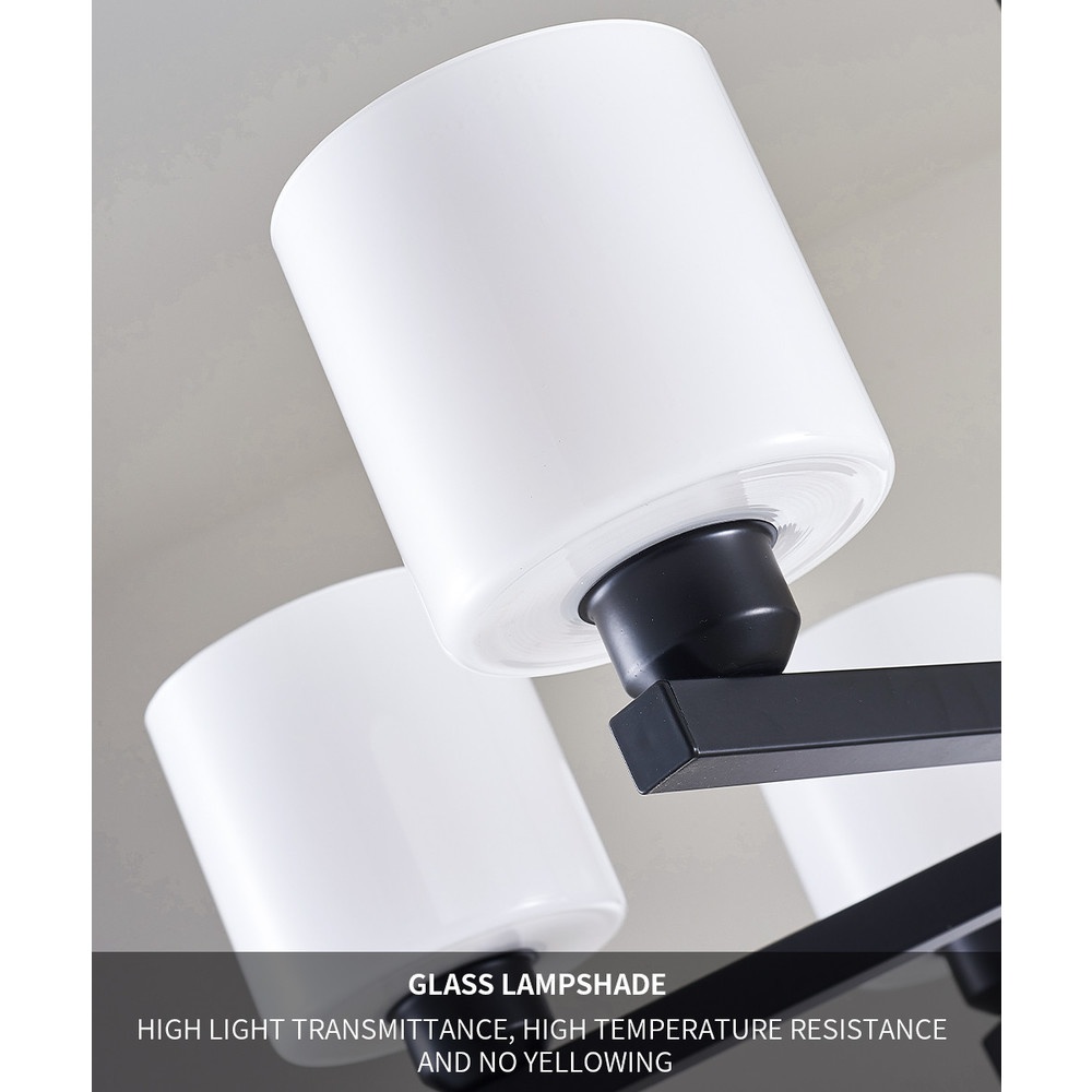 EILON ชุดโคมไฟแขวนเพดาน LED 36W สีดำ รุ่น ETYD-BCMD6638/6