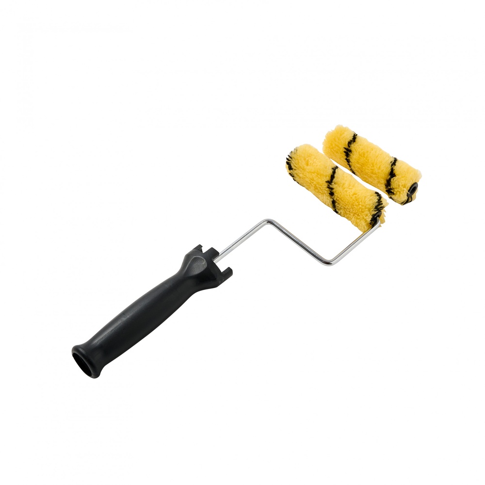 PRO Renovator ชุดลูกกลิ้งพร้อมอะไหล่ 4นิ้ว Mini (ขนยาว12มม.) รุ่น GBH-MSPR-1 สีเหลือง-ดำ 2ชิ้น/แพ็ค