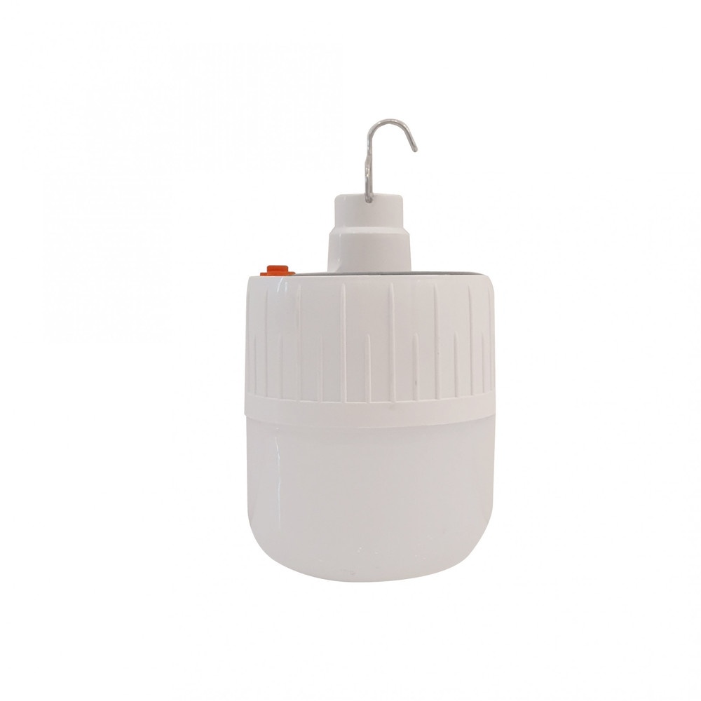 HI-TEK หลอดไฟ LED โซล่าร์เซลล์ 30W หรี่แสงได้ พร้อมรีโมท แสงขาว