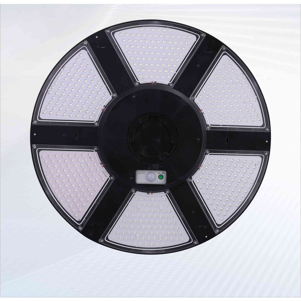 EILON โคมไฟสนาม UFO โซลาร์เซลล์ 200W รุ่น ETYN-TYD-MT200W แสงเดย์ไลท์ สีดำ (เฉพาะตัวโคม)