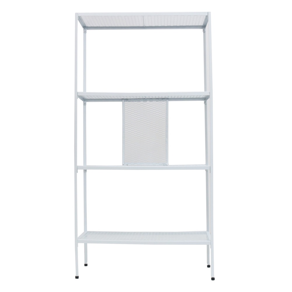 DELICATO ชั้นวางของเหล็ก 4 ชั้น รุ่น EVA4 ขนาด 60x25x116 ซม. สีขาว