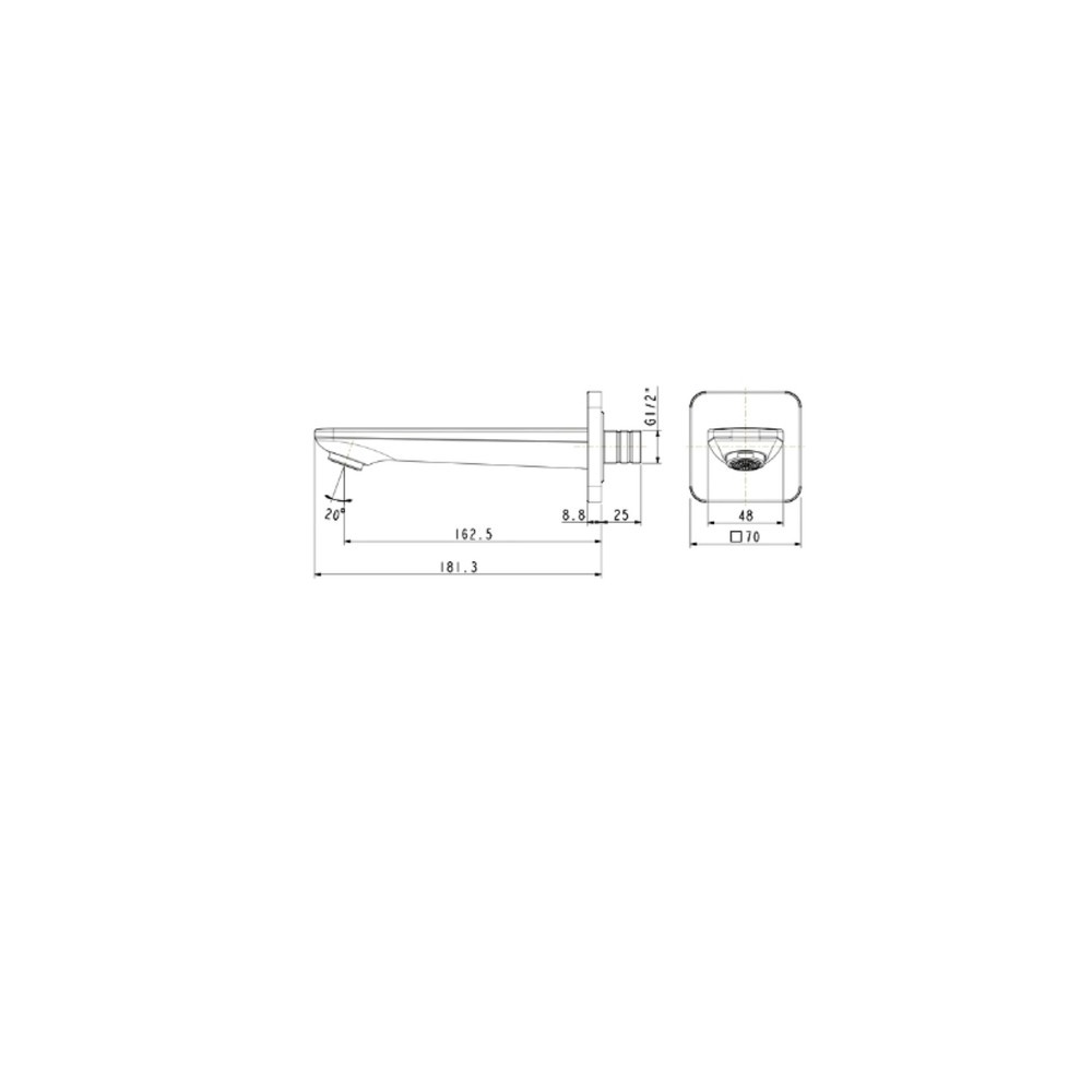 American Standard ปากก๊อกน้ำสำหรับอ่างอาบน้ำ รุ่น มิลาโน A-900-9714