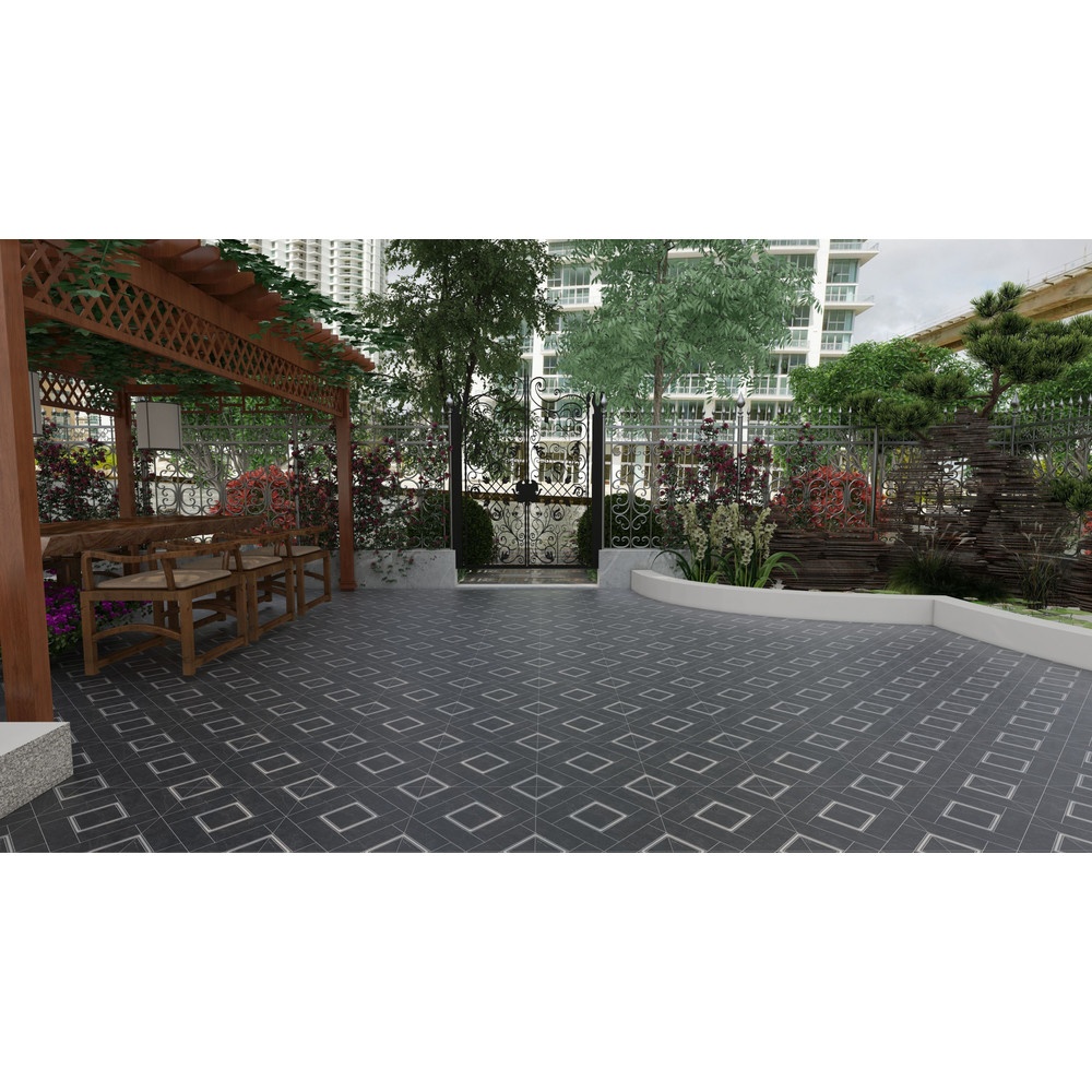 Marbella กระเบื้องเซรามิคปูพื้น 40X40 ซม. รุ่น สตรองเกอร์ ZY510 Matt (12P)
