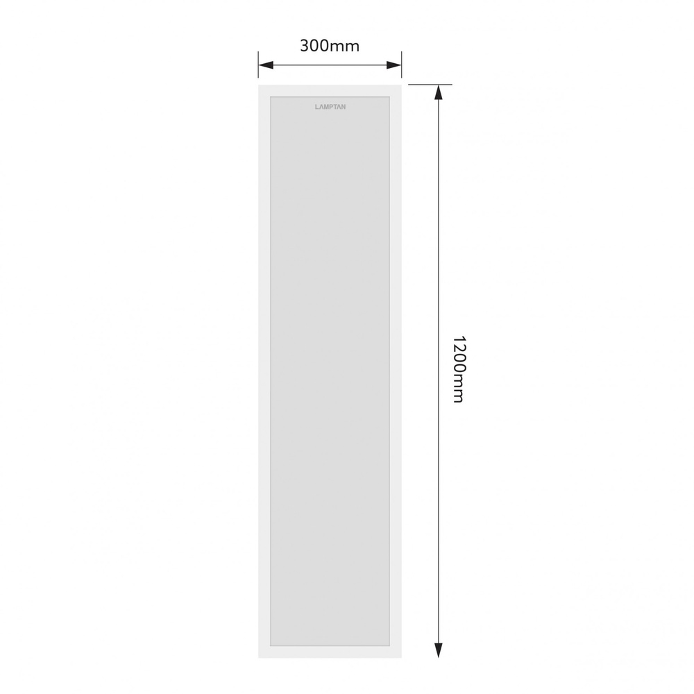 LAMPTAN โคมพาแนลไลท์ แบบฝังฝ้า LED 40W ขนาด 30X120cm รุ่นไอฟิท แสงเดย์ไลท์
