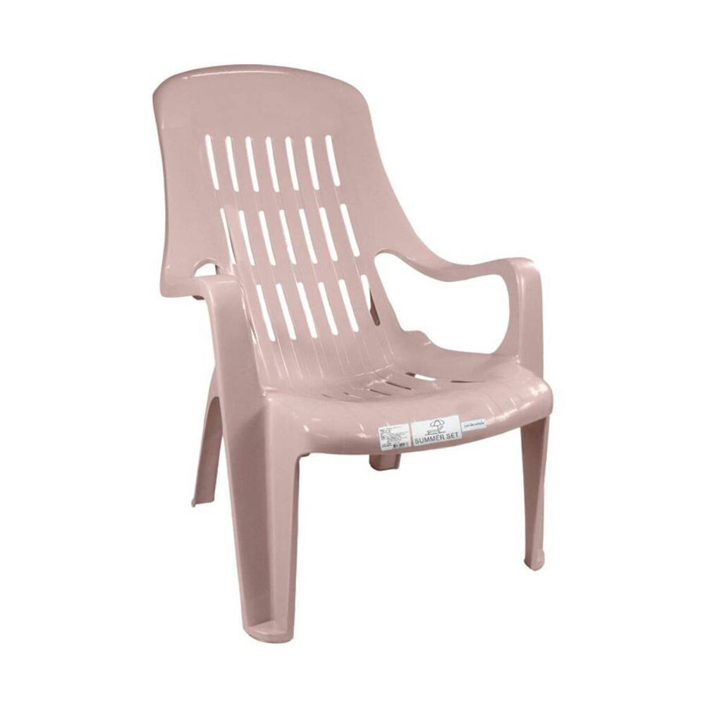 SUMMER SET เก้าอี้พลาสติกเอนนอน รุ่น สุขสบาย FT-234/A ขนาด 58x51x85 ซม. สีชมพูอ่อน