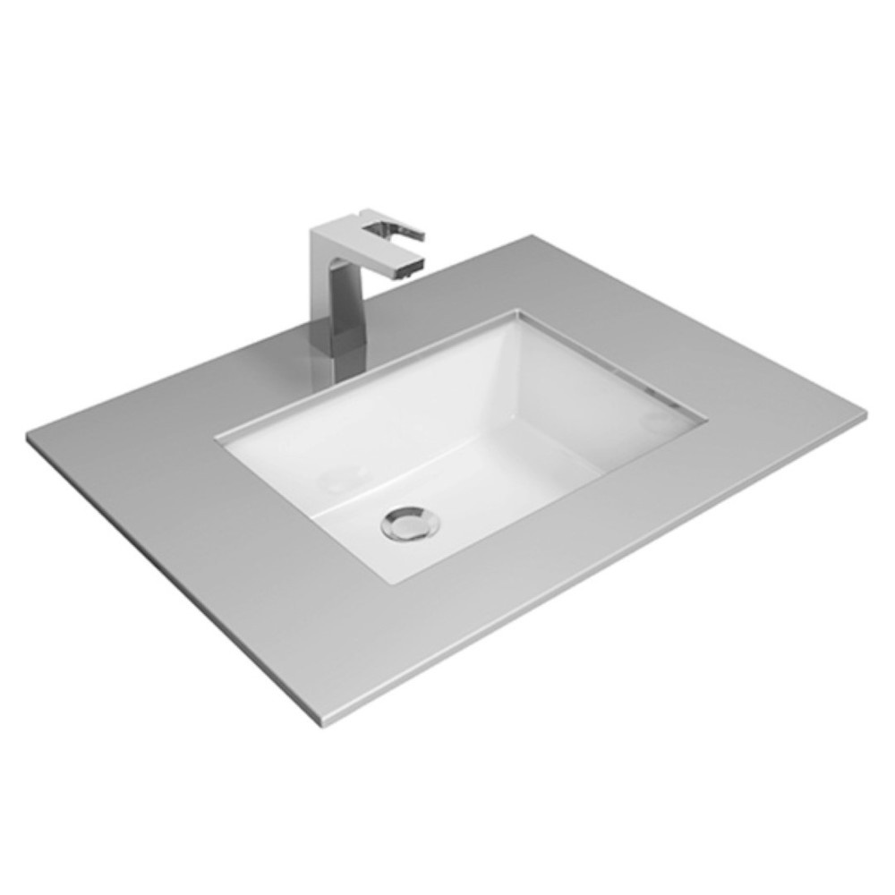 American Standard อ่างล้างหน้าฝังใต้เคาน์เตอร์ รุ่น สแควร์ WP-F513-WT