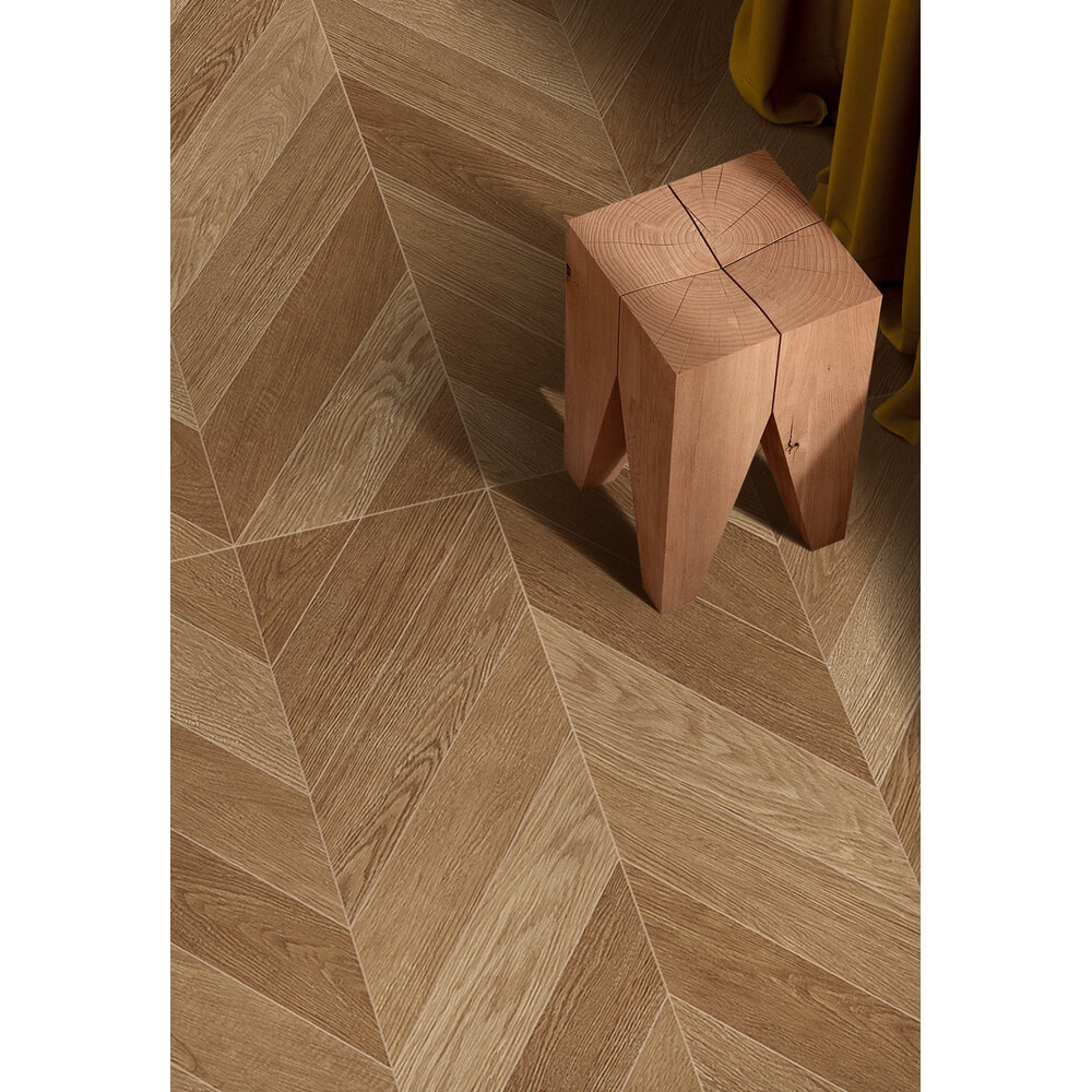 La Arezza 60X120 ซม.กระเบื้องพอร์ซเลน รุ่น Heritage Oak red brown (DGD1260027) Matt - Hone Random (2pcs /box 1.44 sqm)