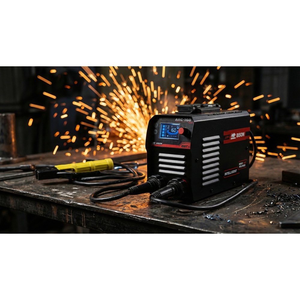 BISON เครื่องเชื่อม INVERTER-MMA 160แอมป์ (LED) รุ่น MMA-160A