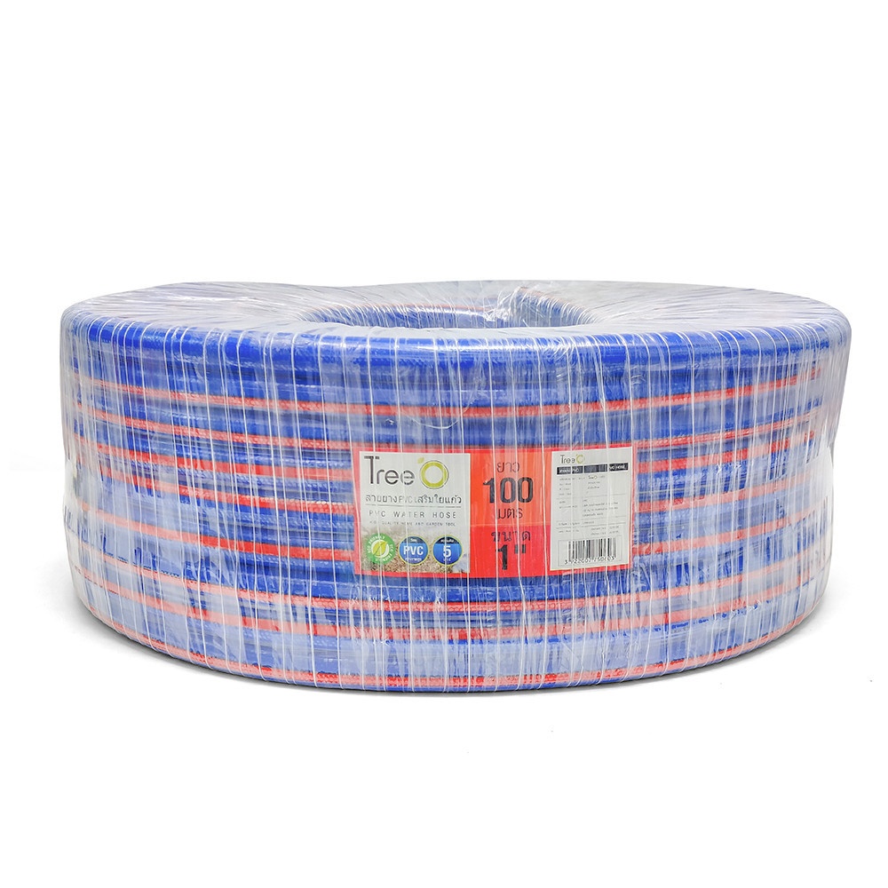 Tree’O สายยาง พีวีซี เสริมใยแก้ว รุ่น PFH25-100 ขนาด 1"x100M.