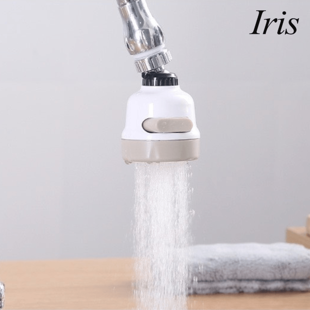 Iris หัวต่อก๊อกน้ำ 3 ระดับ รุ่น MUF03 ขนาด 5.2x5.2x7.5ซม. สีขาว
