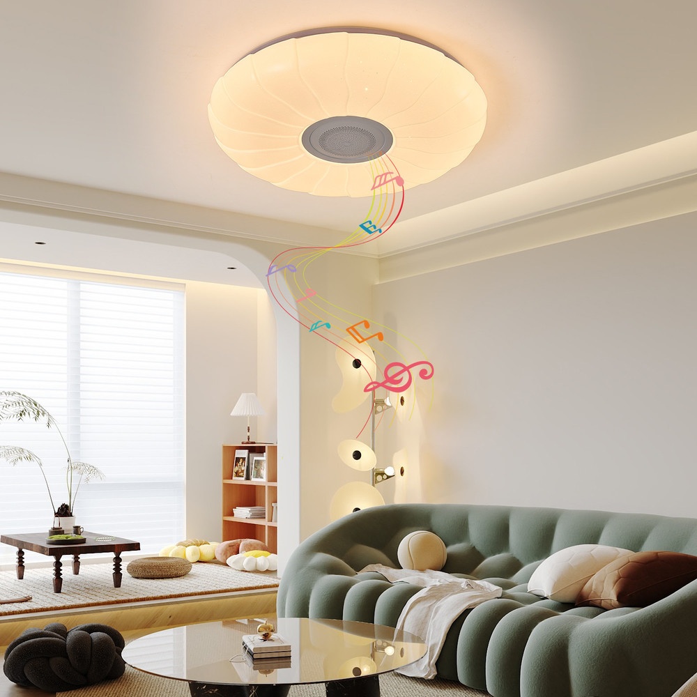 EILON โคมไฟเพดาน LED Smart บลูทูธ RGB 66W รุ่น EYYD-KDX6601-66W พร้อมรีโมท