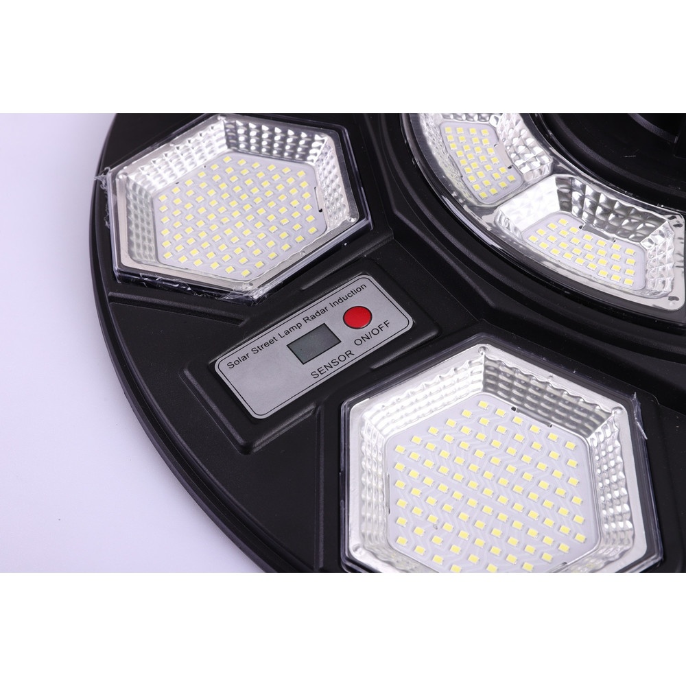 EILON โคมไฟสนาม UFO โซลาร์เซลล์ 200W รุ่น ETYN-TYD-SJ200W แสงเดย์ไลท์ สีดำ (เฉพาะตัวโคม)