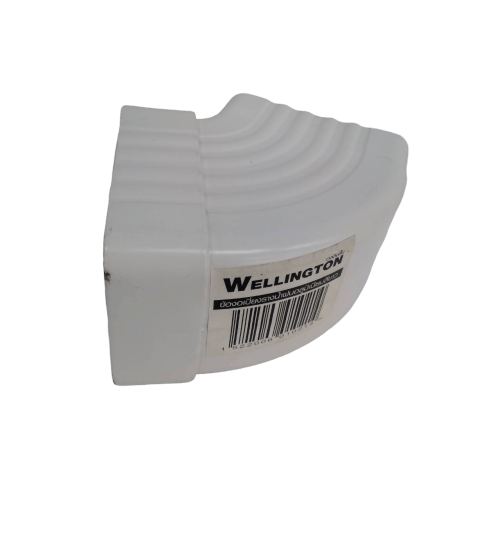 WELLINGTAN ข้องอเบี่ยงรางน้ำฝนอลูมิเนียม สีขาว