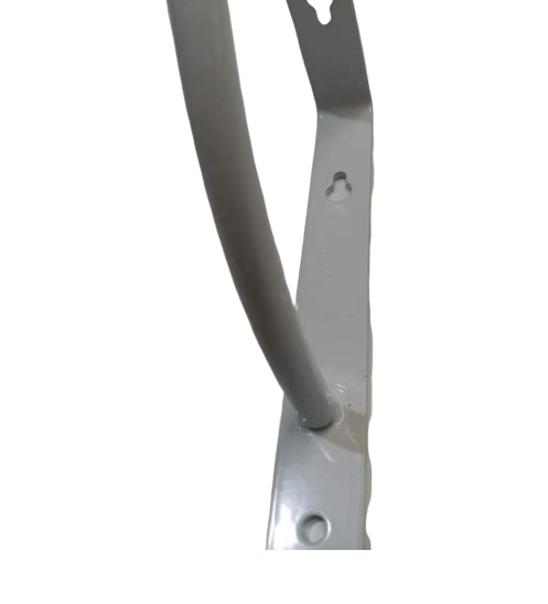ฉากรับชั้นเหล็ก PQS-SJJ01 15*2*15cm สีขาว