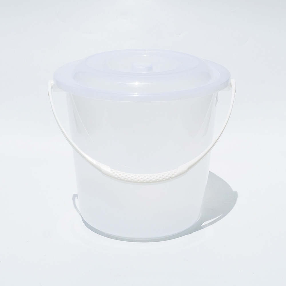 GOME ถังน้ำหูหิ้วพร้อมฝา 21 ลิตร ขนาด 35.5x35.5x37.5 ซม. รุ่น A-805PP สีขาวขุ่น