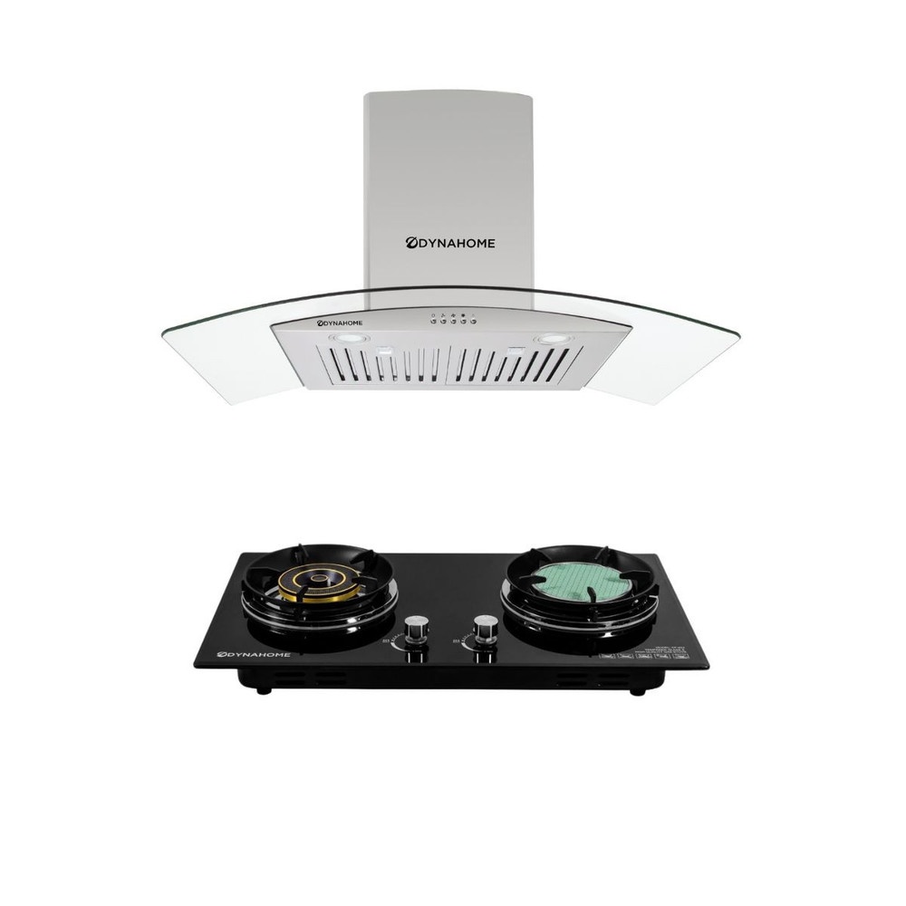 DYNAHOME ชุดเซ็ทเครื่องดูดควัน SDF-922 + เตาแก๊ส DH0390