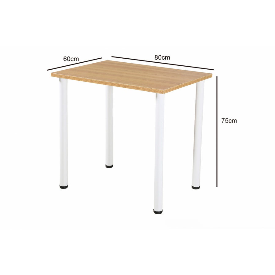 SMITH โต๊ะทำงาน รุ่น WK8060WDWT ขนาด 80x60x75 ซม. ท็อปหนา 2.3 ซม.สีไม้ (1/2)