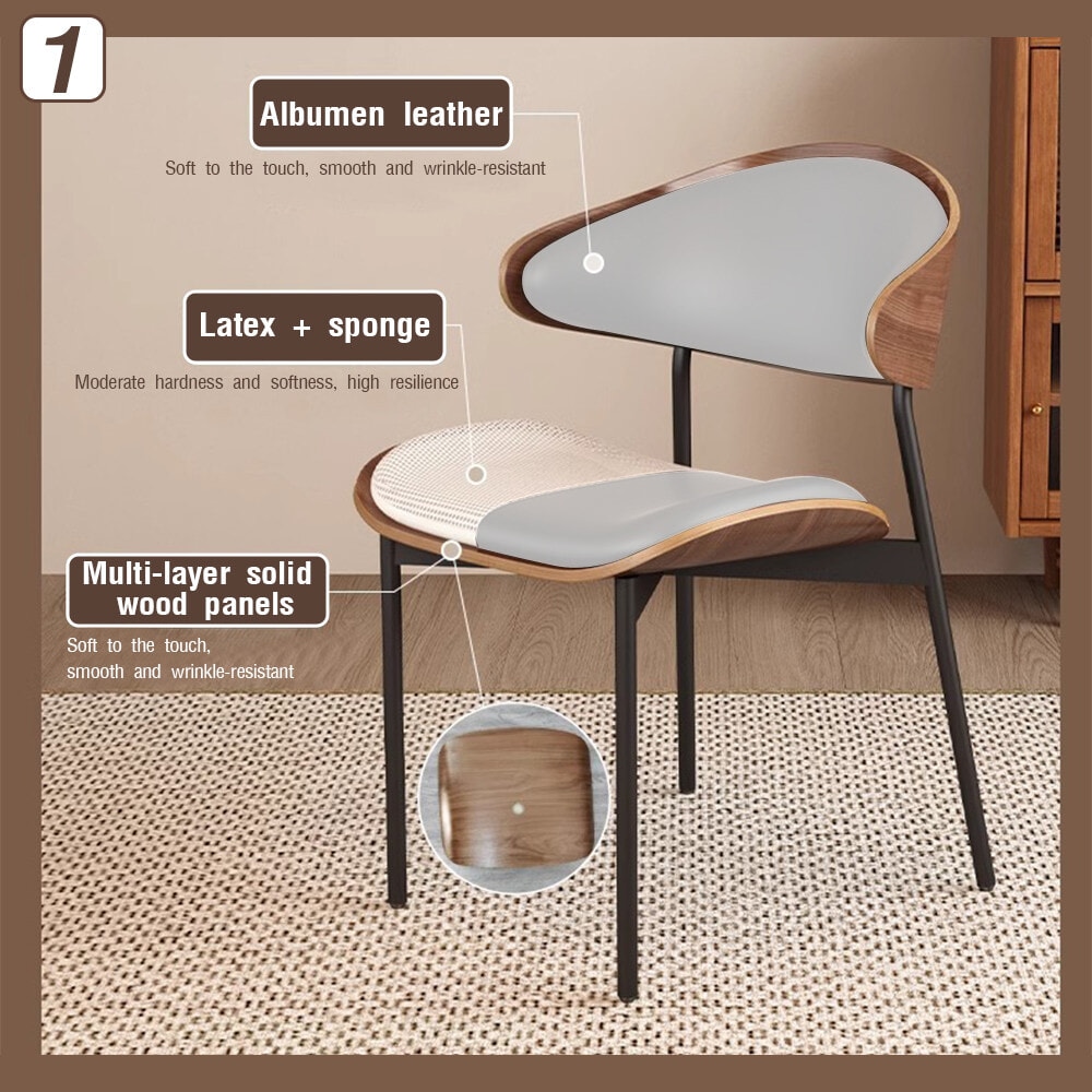DELICATO เก้าอี้อเนกประสงค์ รุ่น Moya ขนาด 48x40x75 ซม. สีเทา