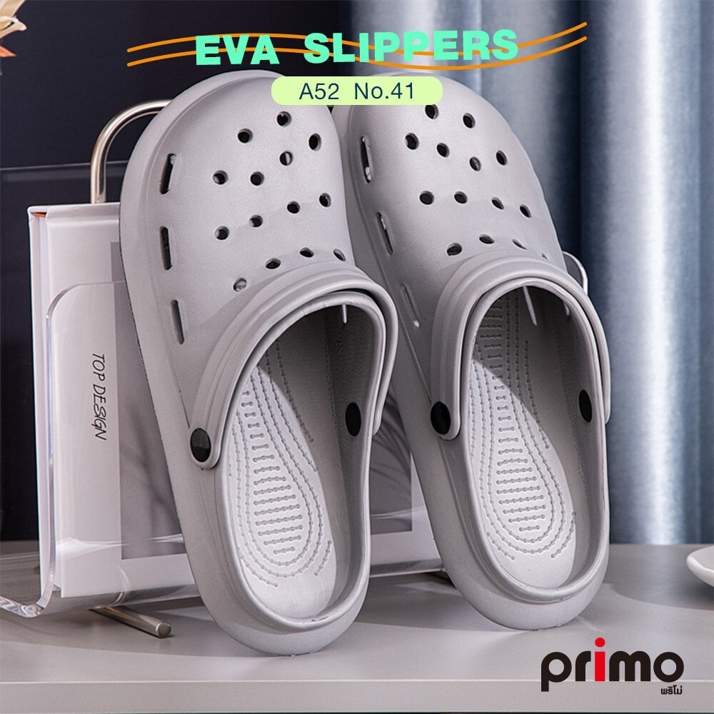 PRIMO รองเท้าแตะลำลอง EVA A52 No.41 สีเทา