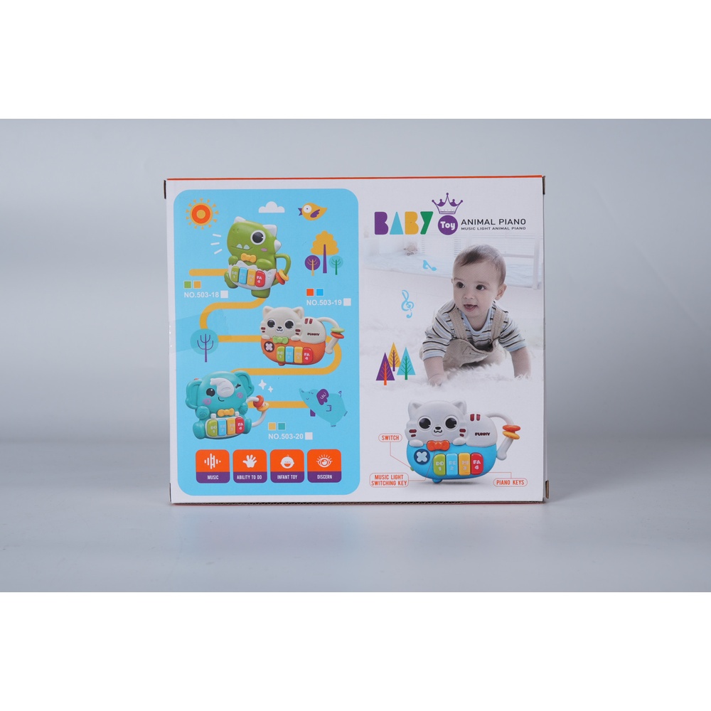 TOYS ของเล่นเปียโนแมวเหมียว รุ่น 503-19 ขนาด 19.4x4.7x16.7 ซม. คละสี