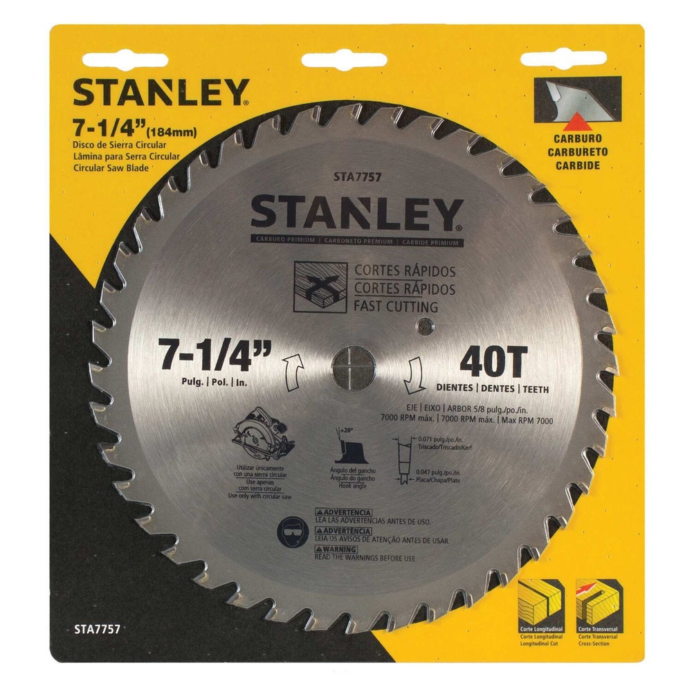 STANLEY ใบเลื่อยวงเดือน 7" รุ่น STA7757-AE