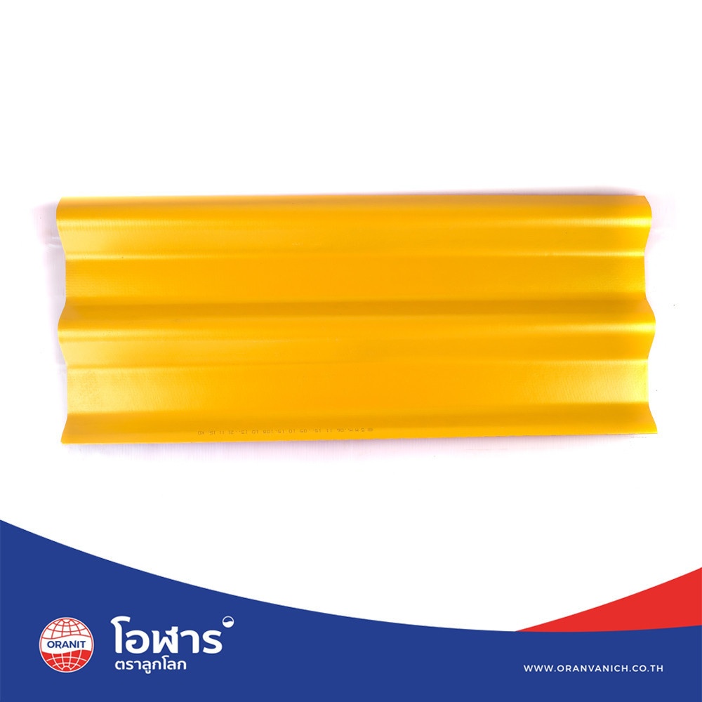 โอฬาร กระเบื้องหลังคาลอนคู่ 0.5x50x120 ซม. สีประกายทองคำ