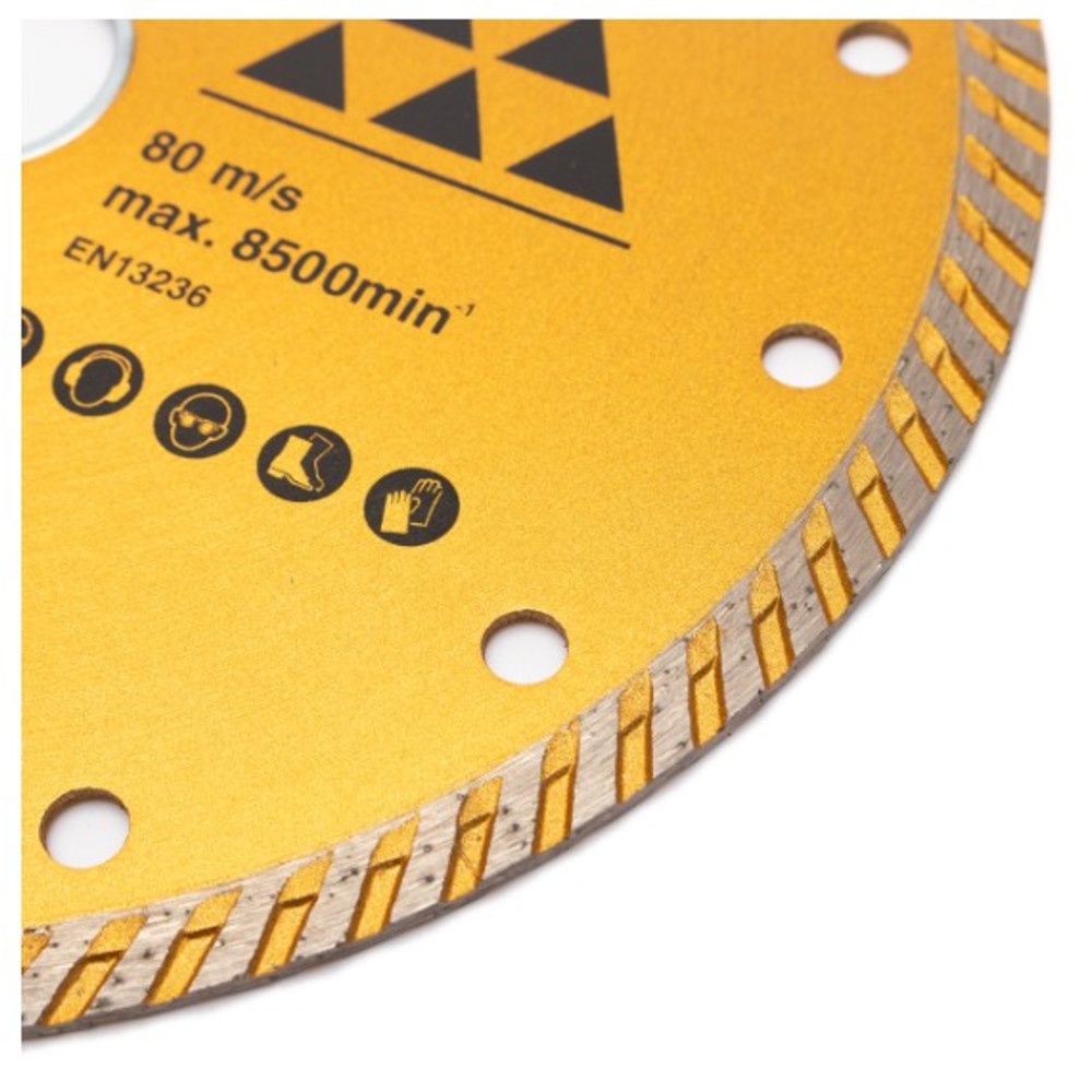 MAKITA ใบเพชร 7" แห้ง ก้างปลา สีทอง (A-84165)