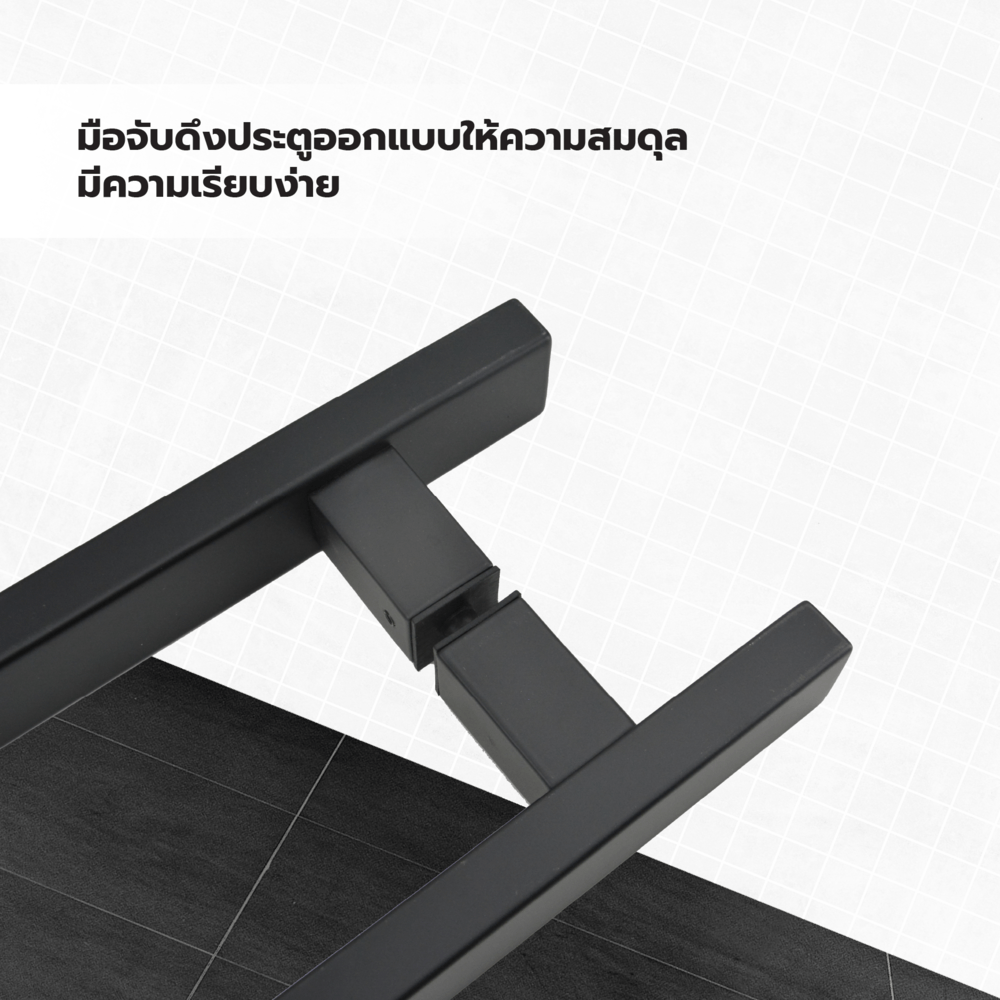 TORSTEN มือจับประตูบานดึง SUS304 550 มม. รุ่น CHCP020-550BK สีดำ