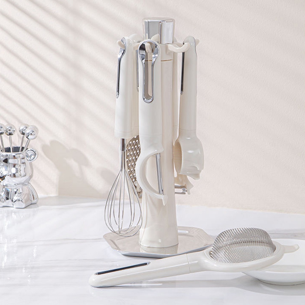 KOSCH กระชอนพร้อมด้ามจับ EASYCOOK สีขาว