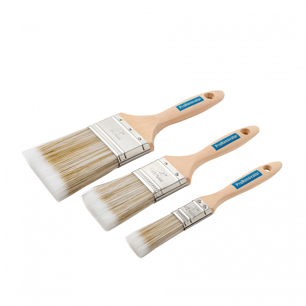 PRO Renovator ชุดเซ็ทแปรงทาสีน้ำมัน (1”,2”,3”) รุ่น GBH-BPPR-1