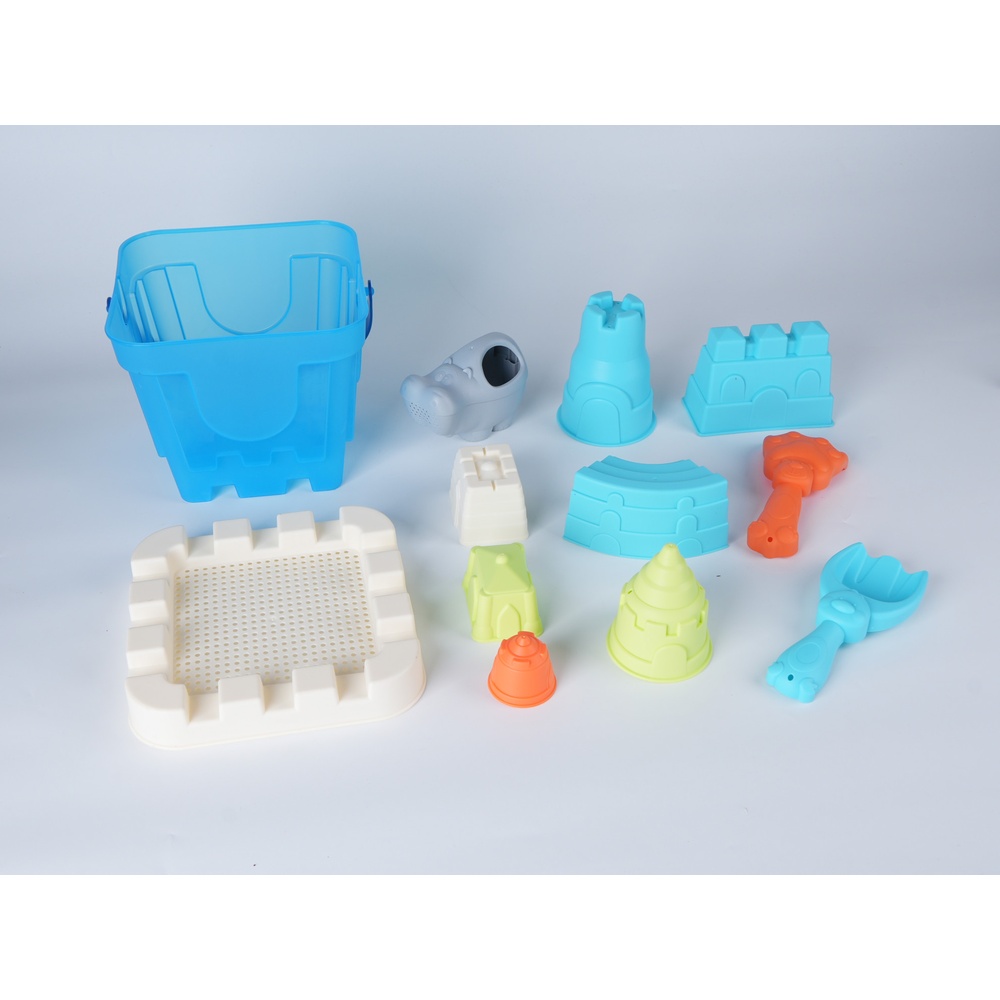 TOYS ของเล่นชุดถังชายหาดและอุปกรณ์ 12 ชิ้น รุ่น HG-1245 ขนาด 22x21.5x20 ซม. คละสี