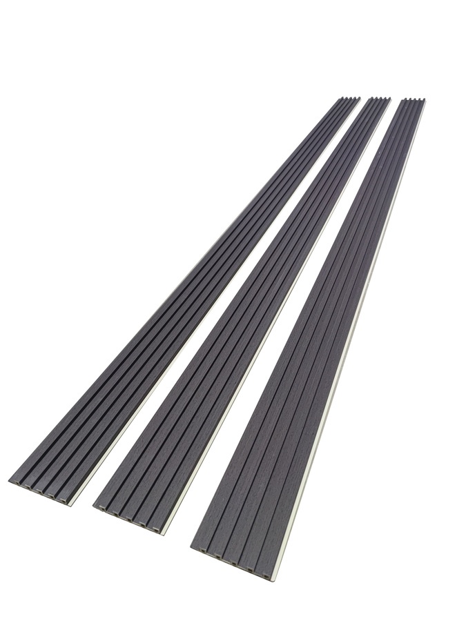 GREAT WOOD ไม้ระแนงตกแต่งผนัง WPC W140 133*16.5*2900 มม. Ebony 01